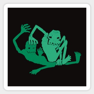 Goblins Wrestle Sticker